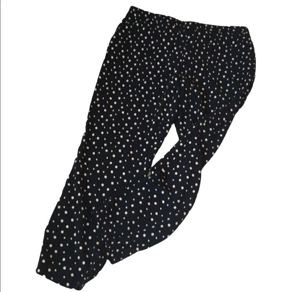 Vintage Cynthia Rowley Navy polka dot pants size 12